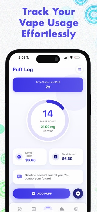Puff Log Screenshot 1 of 4