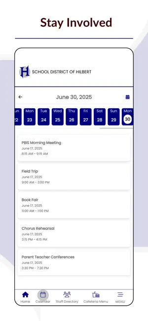 School District of Hilbert screenshot 3