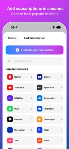 Subscription Tracker – Subs Screenshot 3 of 6