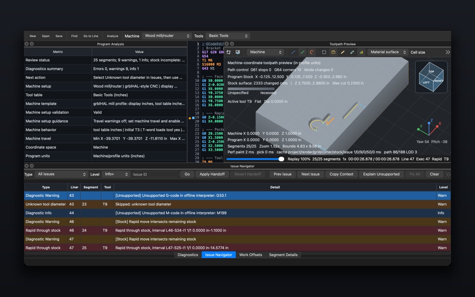 #3. GCodeEdit: CNC G-code Editor (macOS) di: Rivers Edge Software, LLC