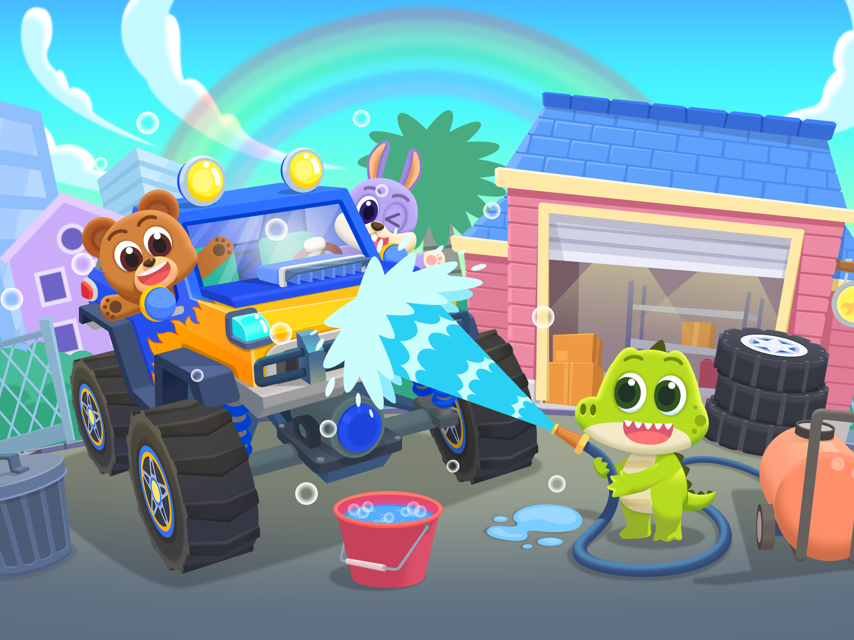 Car Wash Car Games for kids
