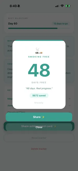 Steady: Quit Tracker screenshot 2