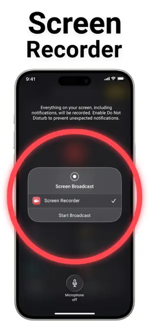 Screen Recording: Record Video screenshot 1