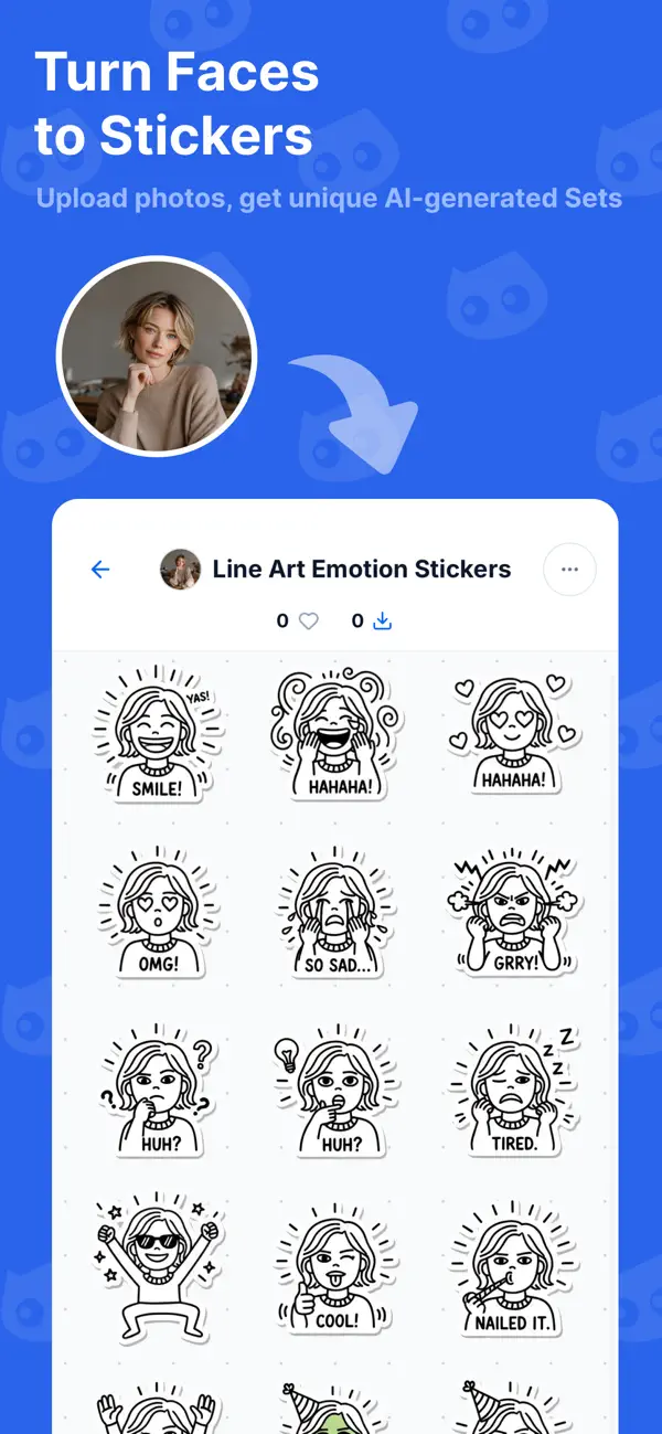 Screenshot #2 pour MojiKit: AI Sticker Maker