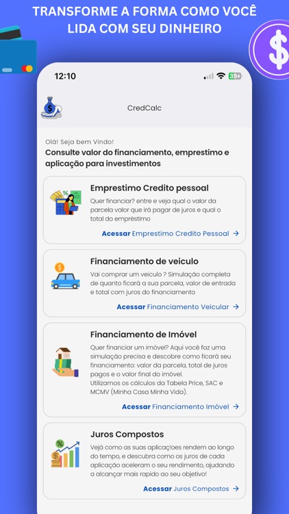 Calculador de Empréstimos