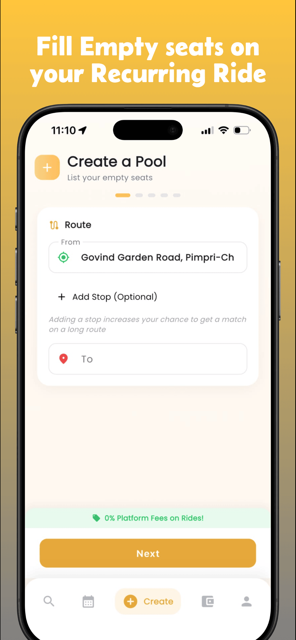 InterPool: Carpool & Bikepool screenshot 4