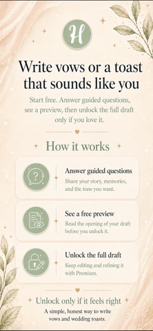 Hitched: Wedding Vows & Toasts Screenshot 1 of 7