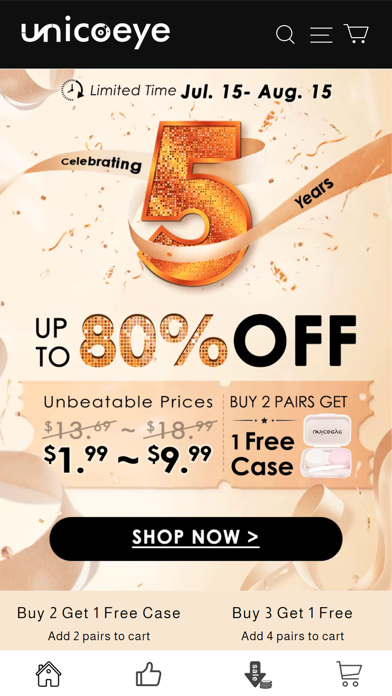 Shop Unico eye Store Screenshot