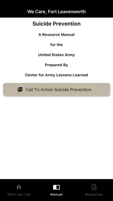 WeCare, Ft Leavenworth & CAC Screenshot