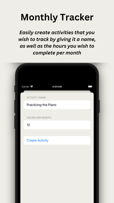 Screenshot 3 of Monthly Tracker App