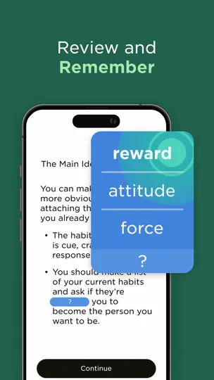 Screenshot von Imprint: Visual Micro Learning auf dem iPhone 8