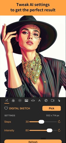 Stylo - AI Comic Artist iPhone screenshot