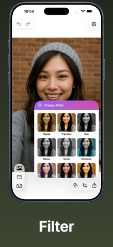 Photo Flipper - selfie mirror iPhone screenshot