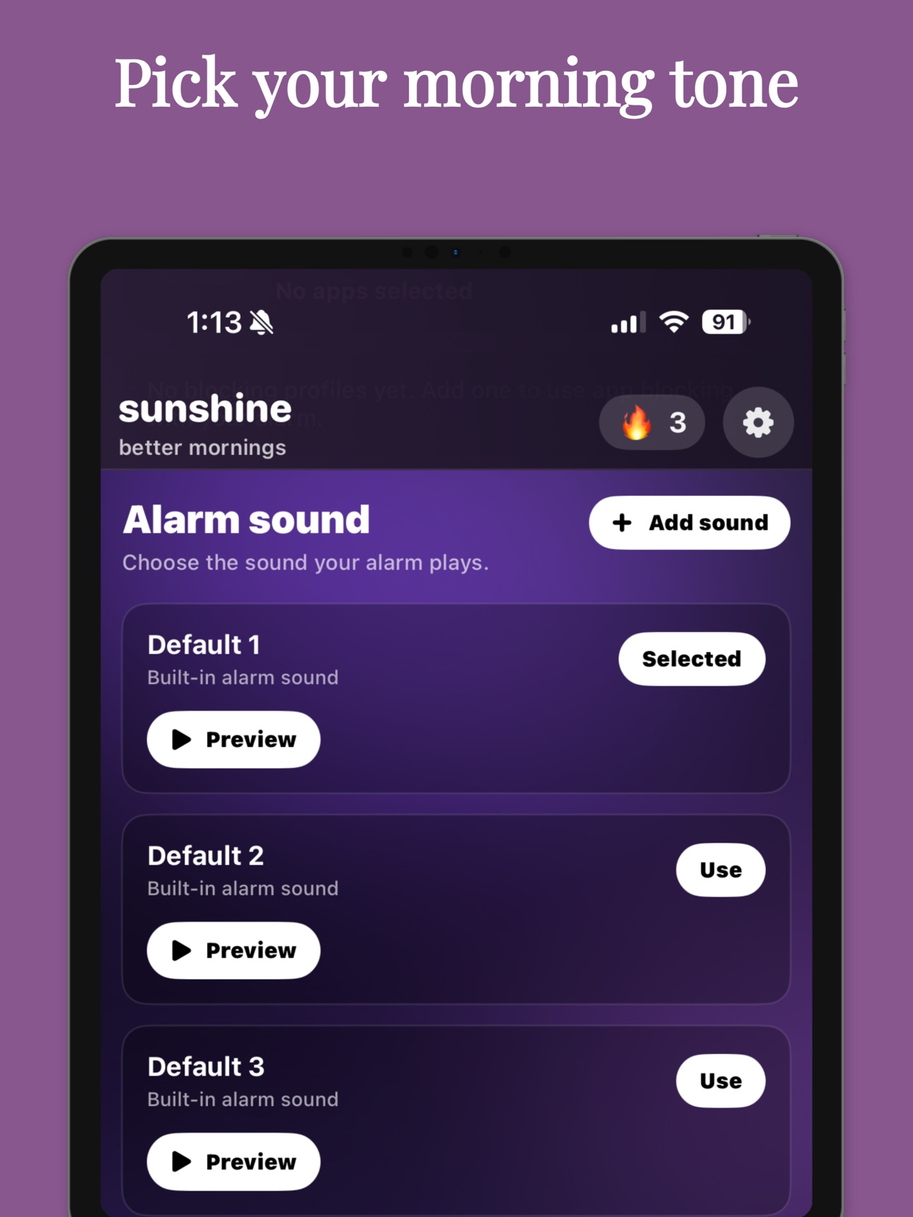 Screenshot 9 of Sunshine - Affirmation Alarm