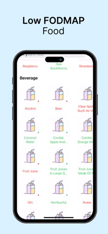 LowFOD: Low FODMAP diet food screenshot