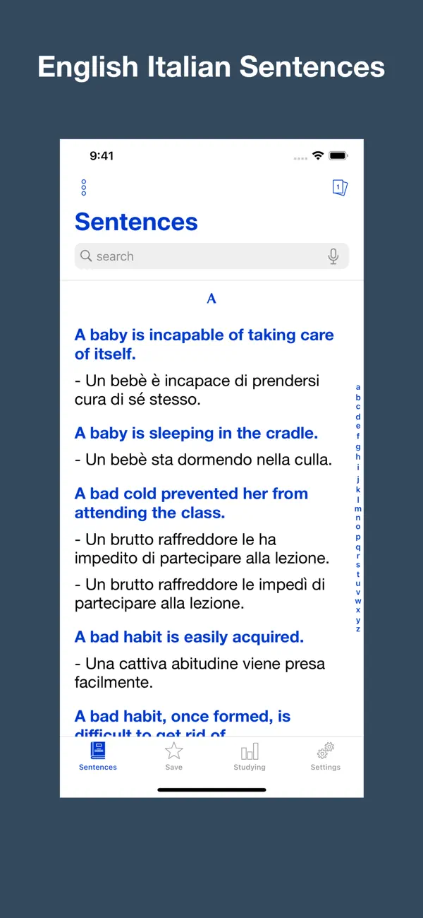 Screenshot #1 pour English Italian Translation