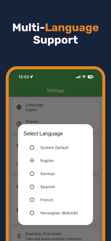 Checklist: Reusable Tasks screenshot
