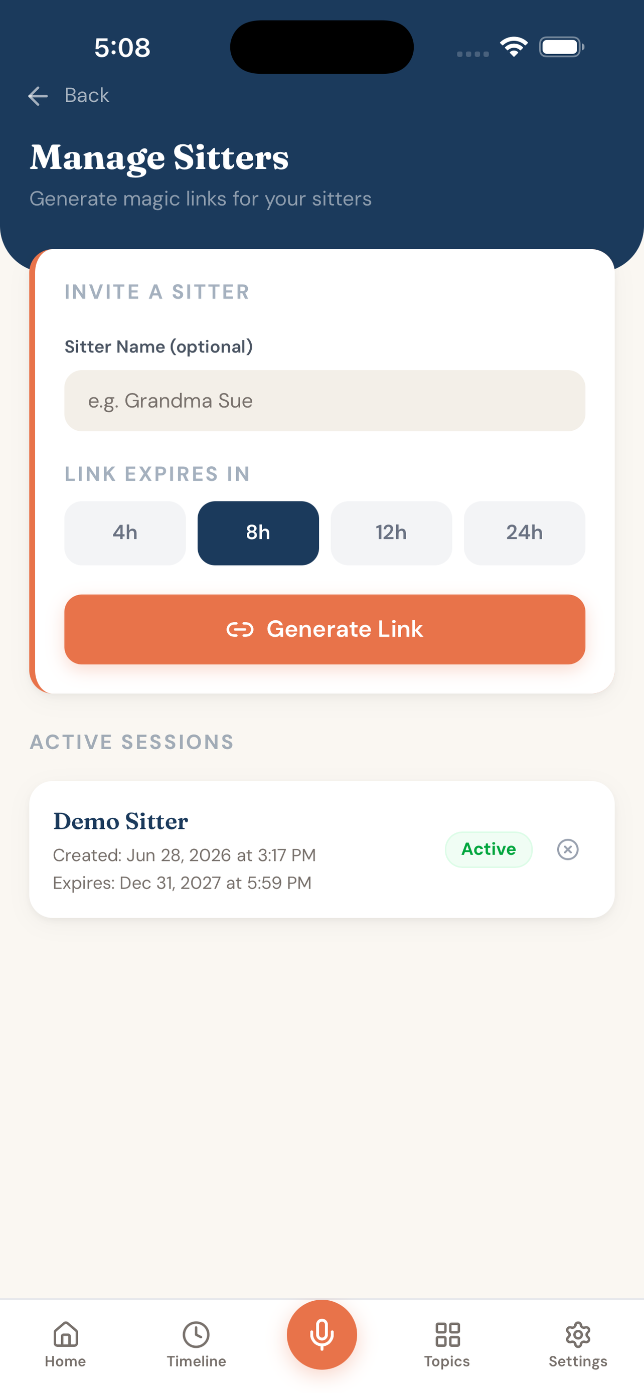SitterScript screenshot 3