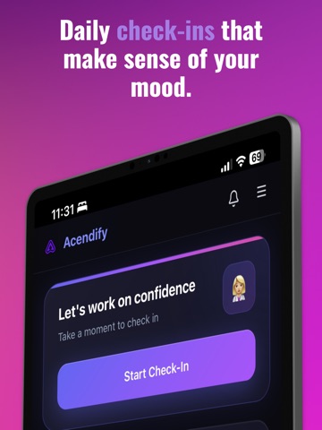 Acendify iPad screenshot