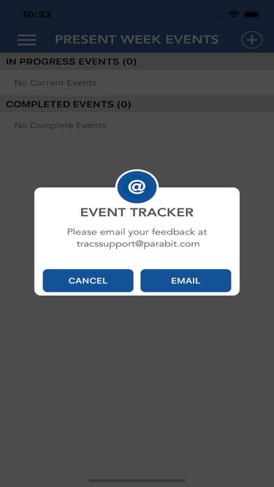 Parabit Event Tracker Screenshot