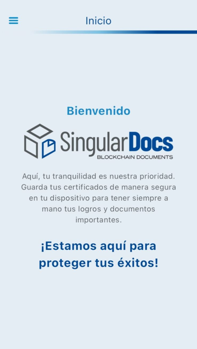 SingularDocs Wallet Screenshot