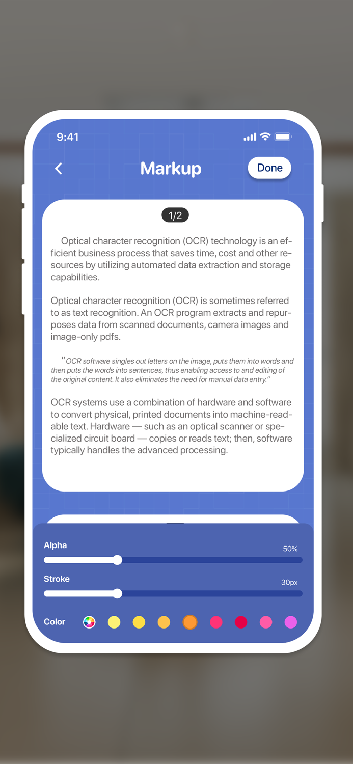 DocScan App PDF Scanner, Edit