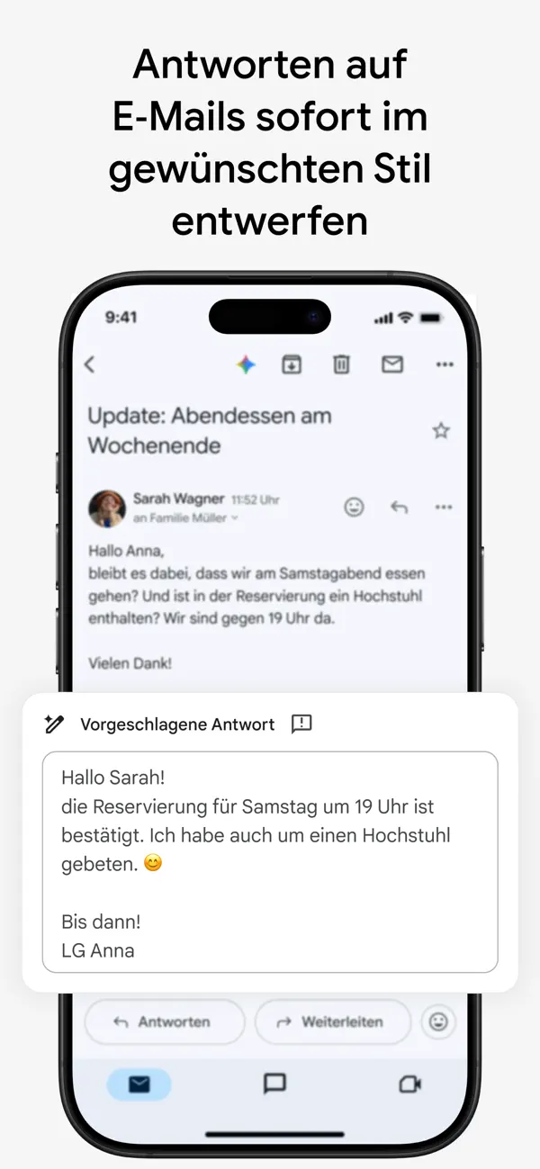 Gmail iPhone App Screenshot 10 – Produktivität