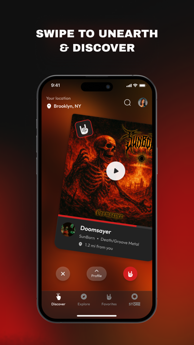 ORE.FM: Underground Metal iPhone screenshot 4 - Music app