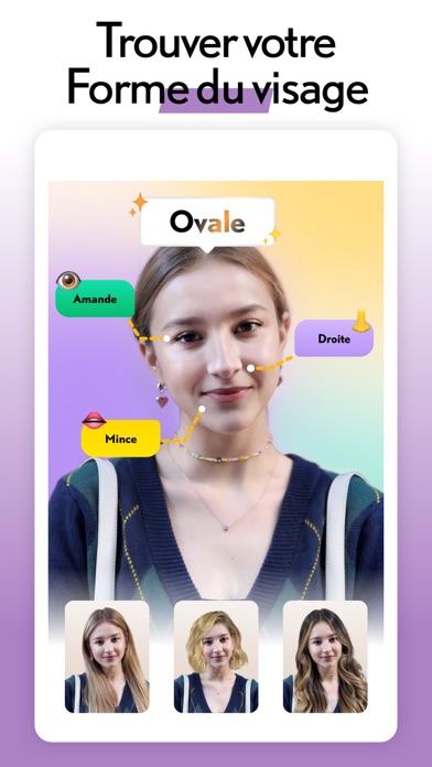 Screenshot #2 pour LOOX: Test de forme du visage