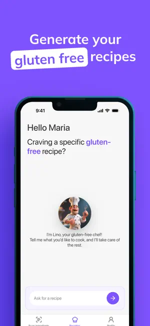 Gluten Snap Scanner & Recipes screenshot 2