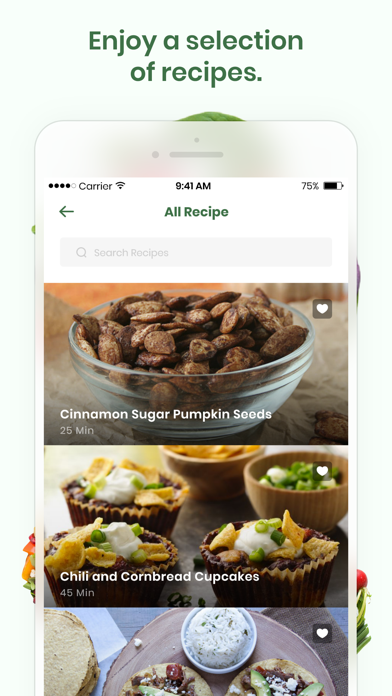 Vegetarian Recipes & Meals box Screenshot
