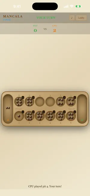 Mancala - Stone & Pit screenshot 1