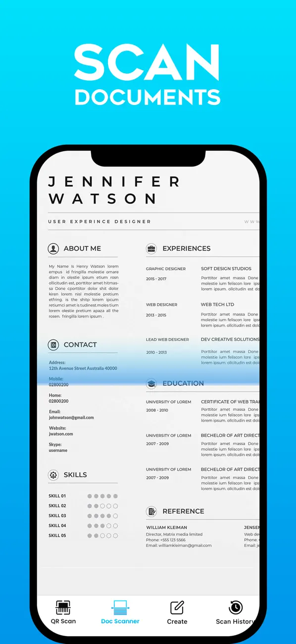 #2. QR Scanner & PDF Maker (iOS) By: Deepak Jalwa