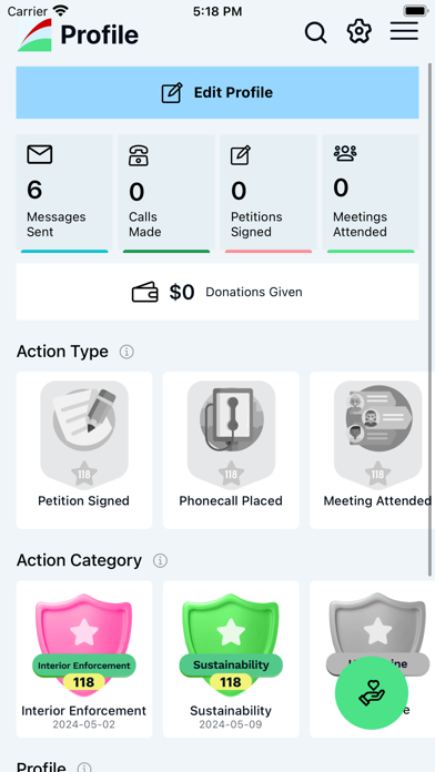NumbersUSA Action Board Screenshot