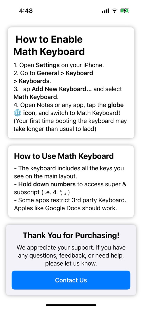 Math Keyboard For Equations - Utilities App | MWM