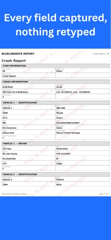 BlueLineNote: Police Reports iPhone screenshot