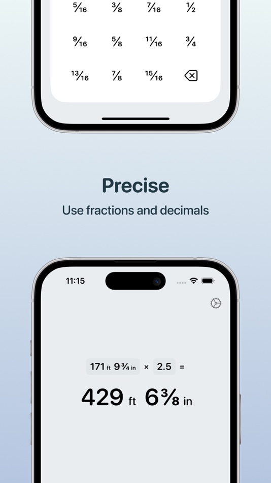 #3. Foots: Feet-Inches Calculator (iOS) Podle: Xavier Normant