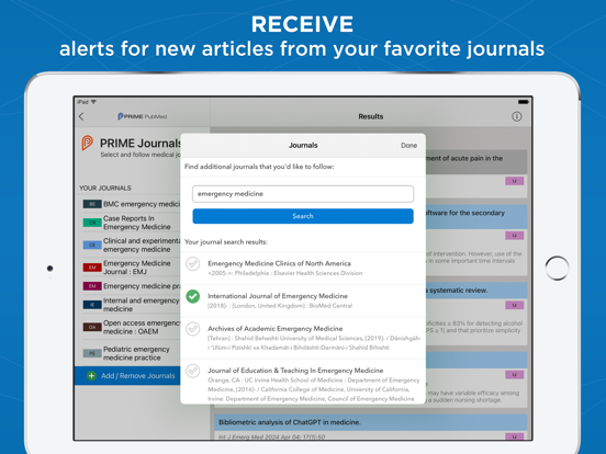 Screenshot #5 pour Prime: PubMed Journals & Tools