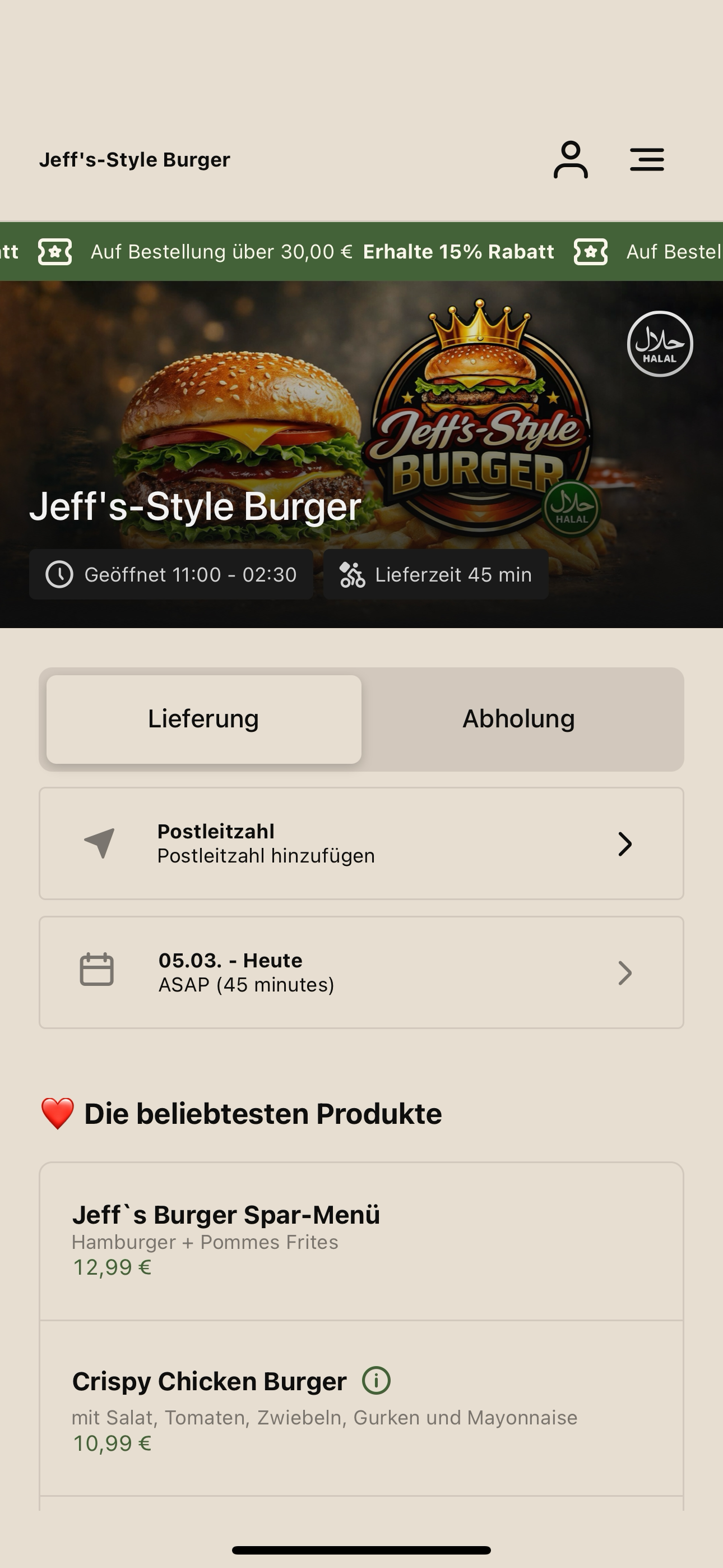 Jeff's-Style Burger