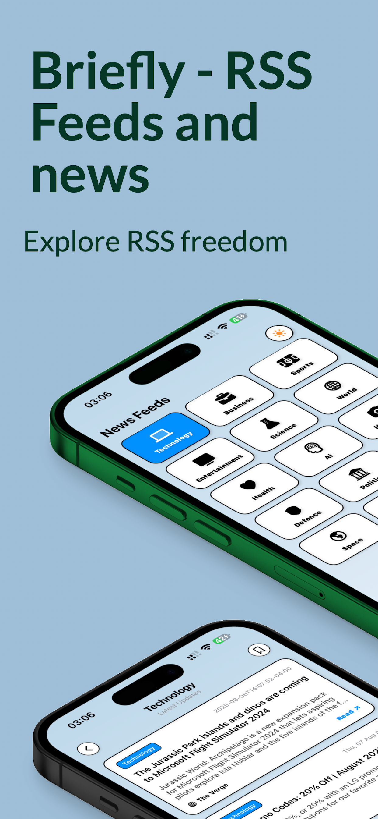 Briefly - RSS reader and news
