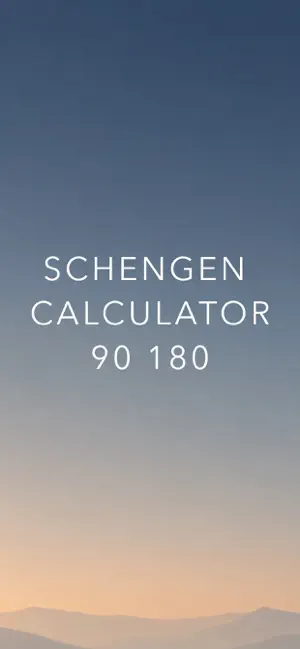Schengen Calculator - 90/180 screenshot 1