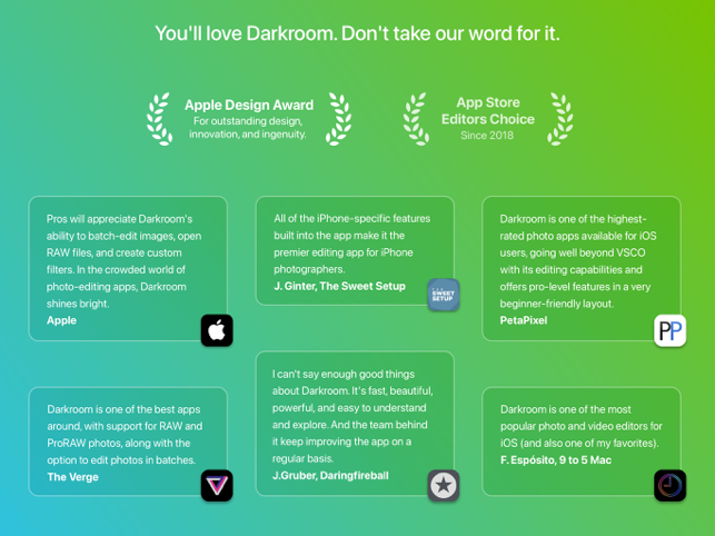 ‎Darkroom: Photo & Video Editor Screenshot