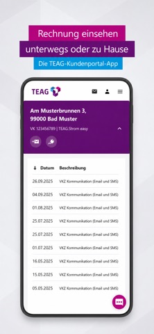 TEAG Kundenportal app screenshot 3