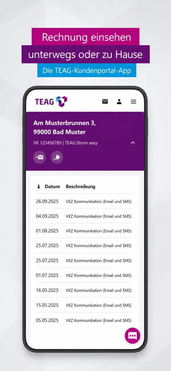 Screenshot #3 pour TEAG Kundenportal