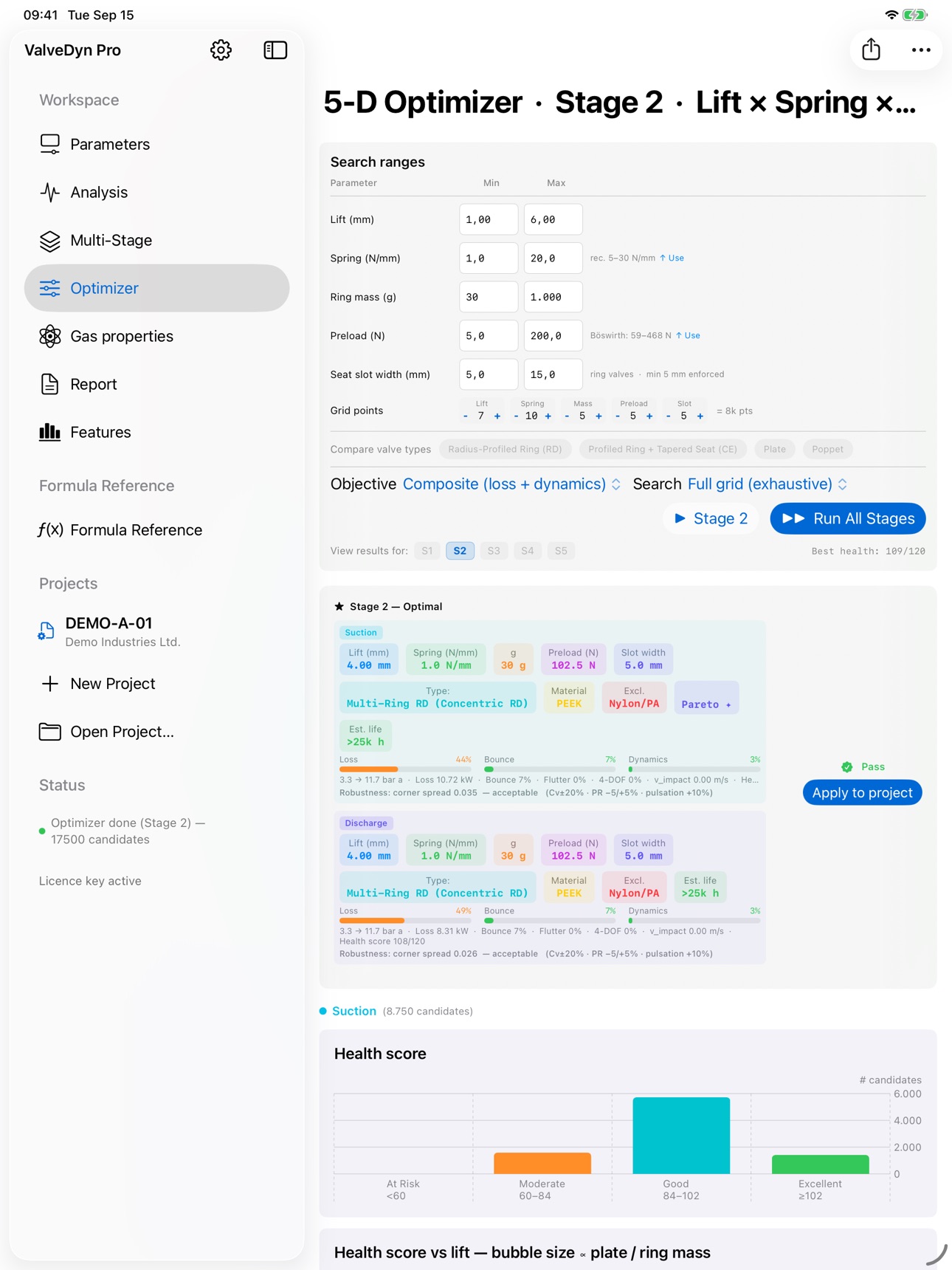 Screenshot 3 of ValveDyn Pro