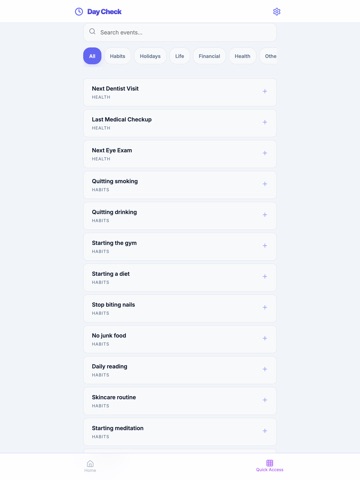 Day Check: Day Counter iPad screenshot