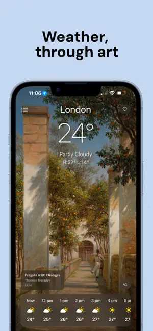 Every Cloud: Weather by Art iPhone screenshot 1