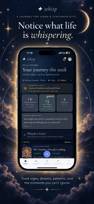 Whisp — Dream & Sign Journal screenshot 1