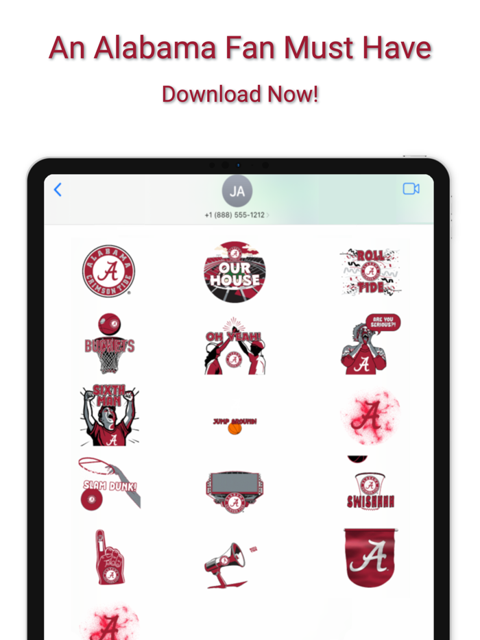 Crimson Tide Sticker Pack 2024