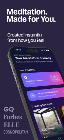 AI Meditation Myserenify Screenshot 1 of 5